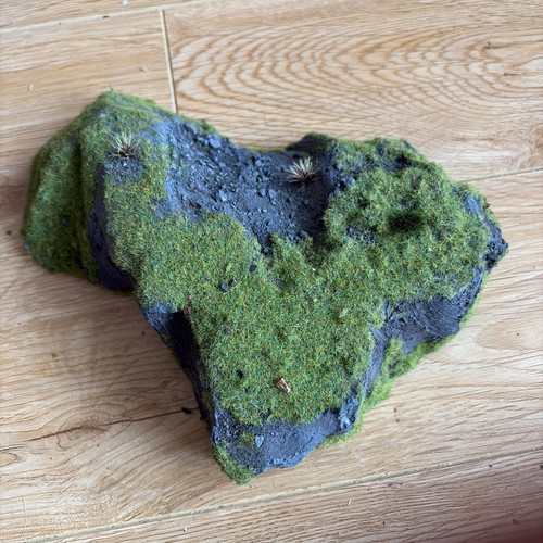 Model railway rock formation - railway,