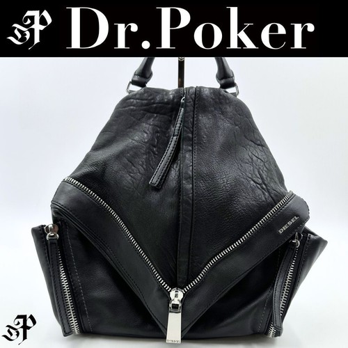 Diesel leather backpack - backpack, ladies
