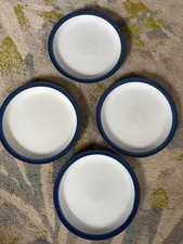 X4 Denby Imperial Blue Dinner Plates