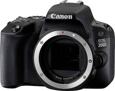 Canon EOS 200D 24.2MP Body Only Black OIS DSLR Camera Photography