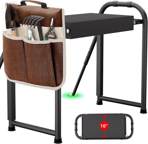 Foldable garden kneeler seat - kneeler, &