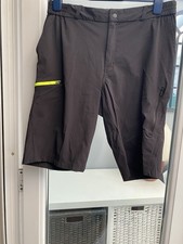 Tribord Men’s Black Shorts With Neon Zip Pockets Size 32