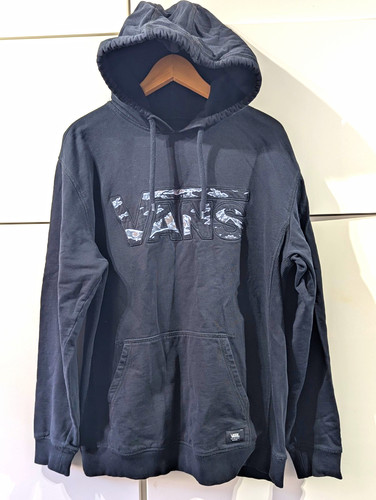 Vans black pullover hooded - vans,