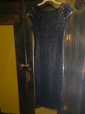 dark navy dress women tfnc