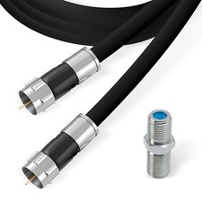 Black RG6 Coaxial Cable for