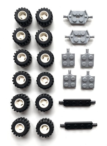 Lego wheels axles bundle - wheels, &