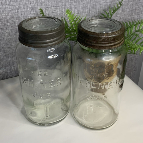 Vintage glass fruit kilner - vintage,