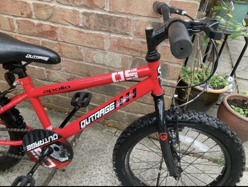 Apollo outrage kids red - red, bike
