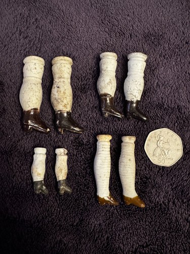 Antique dolls replacement legs - antique,