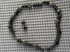 Lola Rose Black Sandstone Star  Necklace Sparkling Quartzite