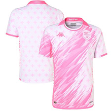 Stade Francais Rugby Shirt Men's Kappa Pink 3rd Pro Jersey - New