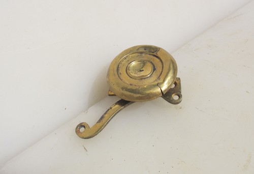Victorian brass servant bell - brass,