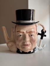 STAFFORDSHIRE FINE CERAMICS «SIR WINSTON CHURCHILL » Hand Painted Teapot