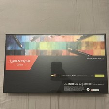 Caran d'Ache Museum Aquarelle Pencils Set of 76 (Watercolour Pencils) Brand New