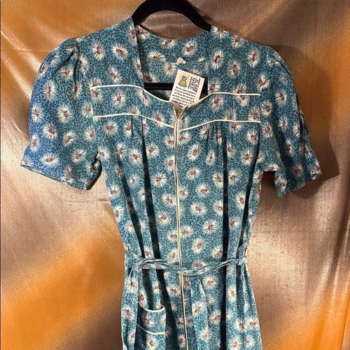 S floral blue - 40’s/50’s,