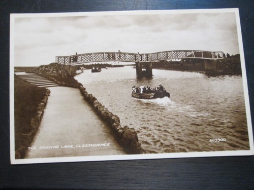 Postcard cleethorpes boating - postcard, cleethorpes,
