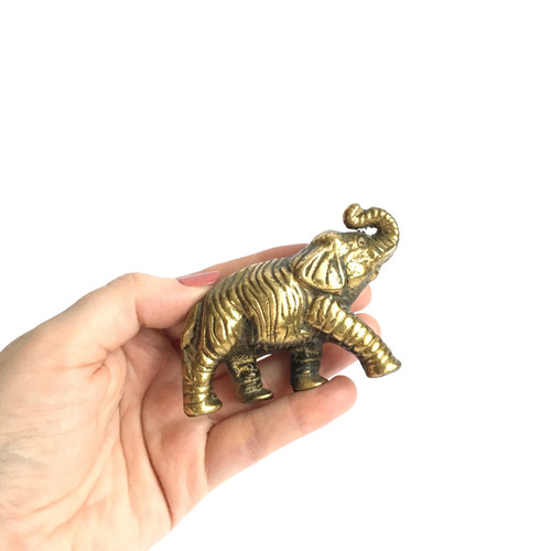 Solid brass lucky elephant - lucky,