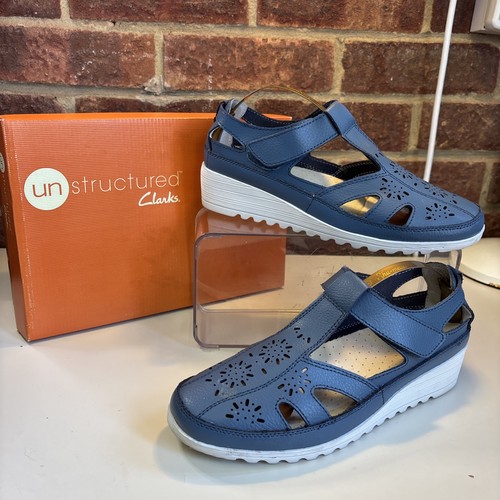 Clarks unstructured navy - clarks,