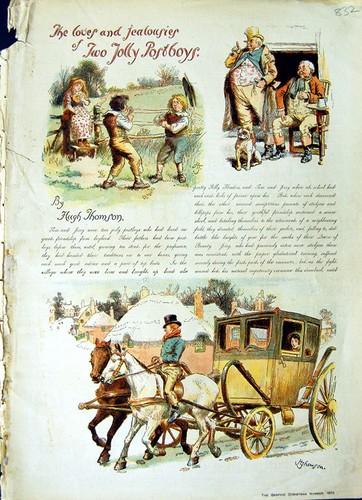 Original old antique - original, print