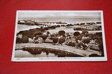 QE II ,  Postcard 1950's , Weston-Super-Mare, Prince Consort Gardens & Old Pier