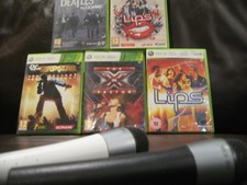 XBOX 360 LIPS Karaoke GAMES x5