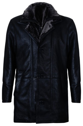 Men warm black - black, nappa