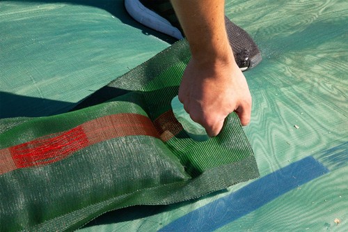 Gravel bags for silage - silage, clamp
