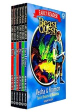 Beast Quest Early Reader 6 Books Collection Set By Adam Blade Ravira, Creta,Arax