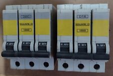SQUARE D QOE Type D Triple Pole MCB 40A,  20A, 16A, 6A  10K  3 phase