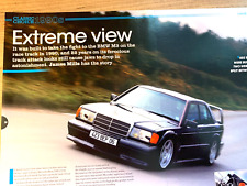 MERCEDES 190E 2.5 EVOLUTION II - FRAMEABLE ORIGINAL CLASSIC CAR ROAD TEST REVIEW