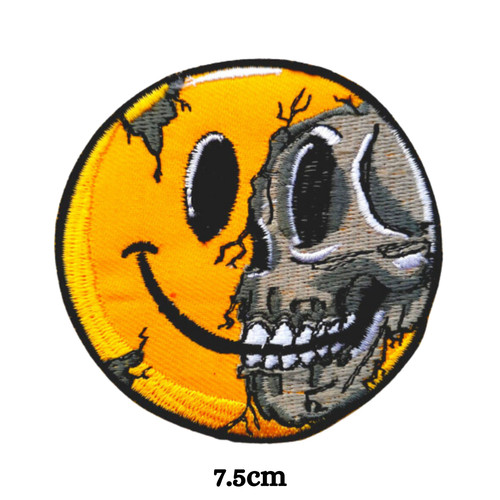 Yellow skull biker rider - biker,