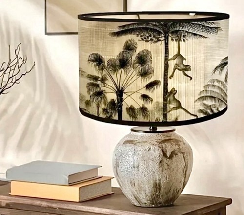 Natural bamboo lamp - lamp, with