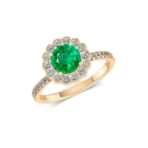 Round cut emerald - 2.20,