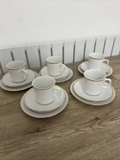 Coffee Tea Set - Eschenbach Bavaria Germany - 15 Piece Set - Gold Rim Border