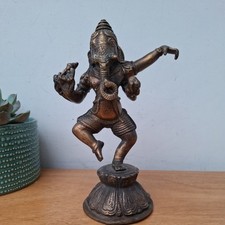 Vintage Brass Hindu Statue