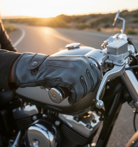 Aniline leather gloves - leather,