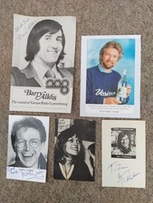 Dj Autographs , Signed, Annie Nightingale,Tony Blackburn, Noel Edmonds etc ..