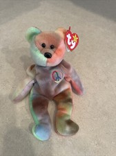 EXTREMELY RARE TY PEACE BEAR
