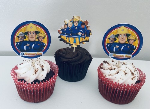Fireman sam character cupcake - sam,