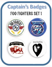 Set of 4 Foo Fighters Badges