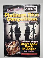 Oasis Liam Gallagher Poster Platinum Disc Competition 1996