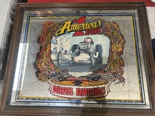 Rare & unusual Vintage Drag Racing America's No 1 Sport Mirror 70s