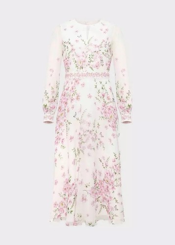 Hobbs skye floral silk dress - floral,