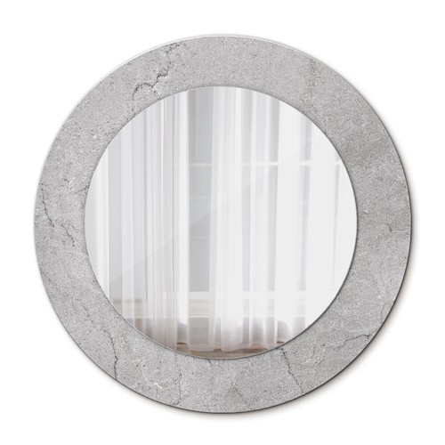 Ornate round mirror with - ornate,