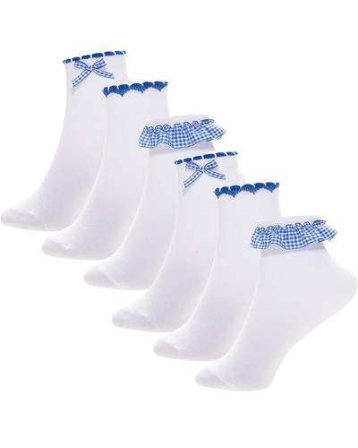 Girls frilly ankle socks - frilly,