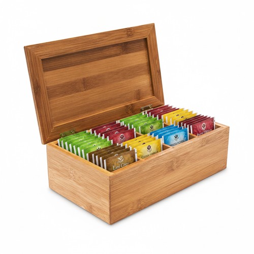 Bamboo tea box sections - bamboo,