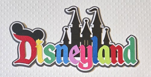 Disneyland title scrapbook - title.,