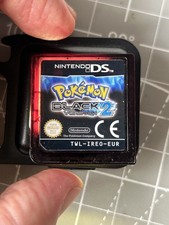 VGC Tested, working, genuine Nintendo ✅ Pokemon Black Version 2 DS NDS J22