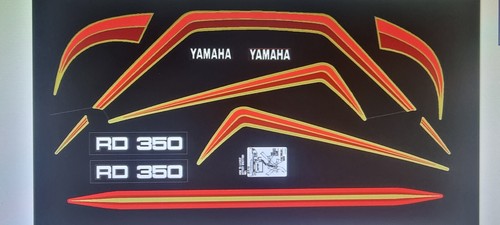 Yamaha rd350lc decal kit - ,