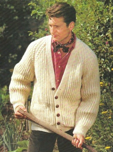 Knitting pattern mens mans - knitting,